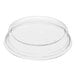 A Solut clear plastic lid with a circular rim.