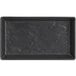 An American Metalcraft black rectangular melamine platter.