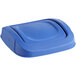 a blue plastic container with a handle