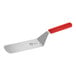 A Mercer Culinary Millennia turner with a red handle.