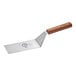 A Mercer Culinary Praxis metal square edge turner with a rosewood handle.