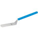 A Dexter-Russell Cool Blue Basics solid turner with a blue handle.