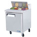 Turbo Air MST-28 27 1/2 inch 1 Door Mega Top Refrigerated Sandwich Prep Table