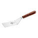 A Mercer Culinary square edge turner with a rosewood handle.