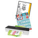 A printer laminating a menu with a Royal Sovereign 12" x 18" menu laminating pouch.