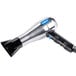 A Conair silver and black hair dryer.