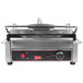 A Cecilware Single Panini Grill on a counter with a red handle.