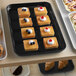 a tray of pastries on a table