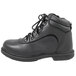 a black boot with laces