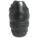 A black Genuine Grip leather clog shoe with a white background.