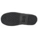 The black rubber sole of a Genuine Grip men's slip-on leather shoe.