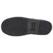 The black rubber sole of a Genuine Grip men's slip-on leather shoe.