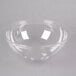 A clear plastic Fineline Super Bowl with a small bottom.