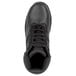 A close-up of a black SR Max Denali men's hiker boot with laces.