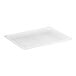A white rectangular plastic lid for a food storage box.