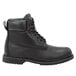 A black SR Max men's work boot with laces.