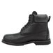 A black SR Max men's work boot with laces.