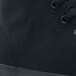 Black canvas Shoes For Crews sneakers with laces and a rubber sole.