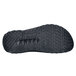 A close-up of the black rubber sole of a Shoes For Crews Bloodstone men's shoe.