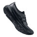 A pair of black Shoes For Crews athletic shoes for women.