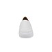 a close up of a white shoe