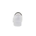 A white Shoes For Crews Riley dress shoe for women with a sole and heel.