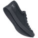 A black Mozo casual shoe for men with a rubber sole.