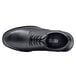 a black shoe with laces