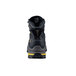 The back of a black and yellow ACE Redrock work boot with a white background.