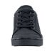 A black MOZO women's shoe with laces and a rubber sole.