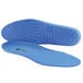 A pair of blue Shoes For Crews insoles.