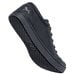 A black MOZO Maven water-resistant shoe with a rubber sole and white logo.