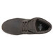 A gray Mozo Finn Chukka men's shoe with a white sole.