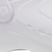 The white Shoes for Crews shoe with a black sole.