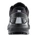 The back of a black and grey ACE Aster water-resistant athletic shoe with non-slip soles.