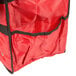 An American Metalcraft red nylon sandwich delivery bag with black trim.