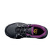 A black and purple ACE women's safety shoe with a non-slip sole and aluminum toe.