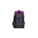 A black and purple ACE Women's water-resistant athletic shoe with a white sole.