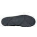 a black shoe with a white background