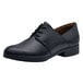 A pair of black Shoes For Crews Madison III women's dress shoes with laces.