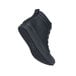 A black MOZO Padma women's athletic shoe with rubber soles.