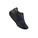 A close-up of a black Shoes For Crews Vitality II shoe with a white background.