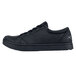 A black MOZO women's casual shoe with laces.