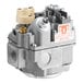 A Main Street Equipment natural gas combination valve for floor fryers with a white label.