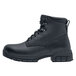 Shoes For Crews August women's black work boot with laces.