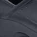 A black Shoes For Crews women's shoe with a white sole.