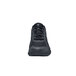 a close up of a black shoe