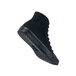 a close-up of a black shoe