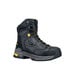 A black ACE Redrock work boot with yellow laces.