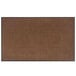 A light brown rectangular entrance mat with a black border.